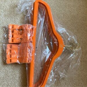 Joy Mangano Orange velvet Hangers Set